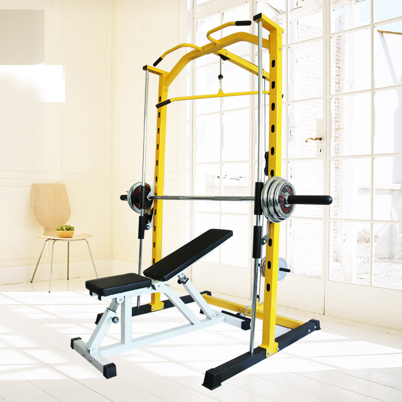 史密斯机深蹲架举重床杠铃架龙门架健身房商用家用安全轨道深蹲架