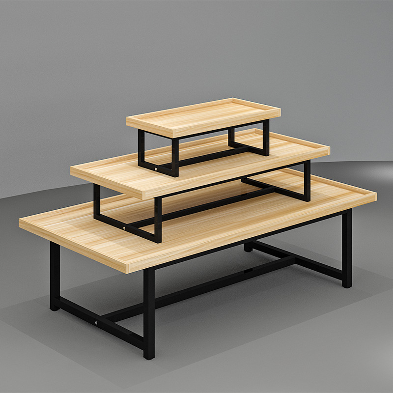 展示台饰品母婴货架展示架超市堆头化妆品鞋店促销台文具展柜