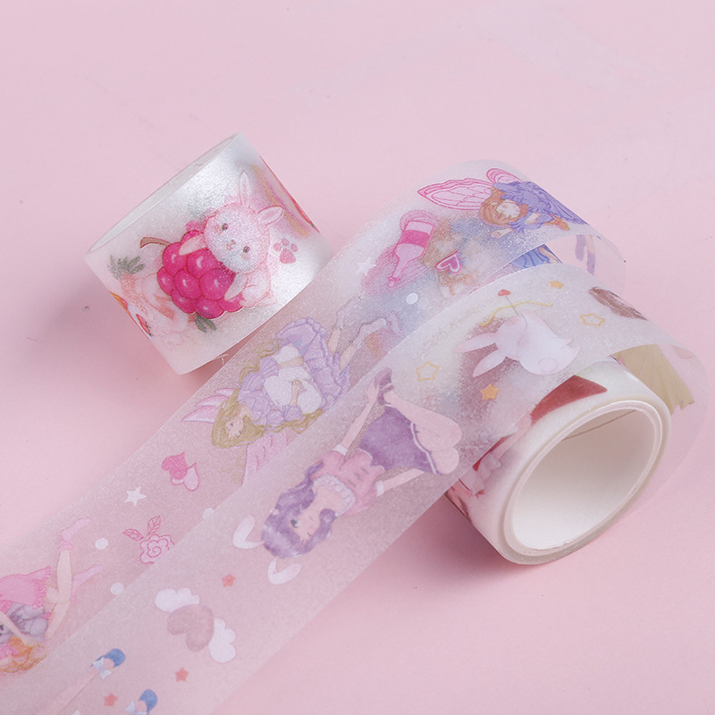 厂家直销 磨砂手帐贴胶带套装组合 和纸胶带pet手帐贴纸装饰日记