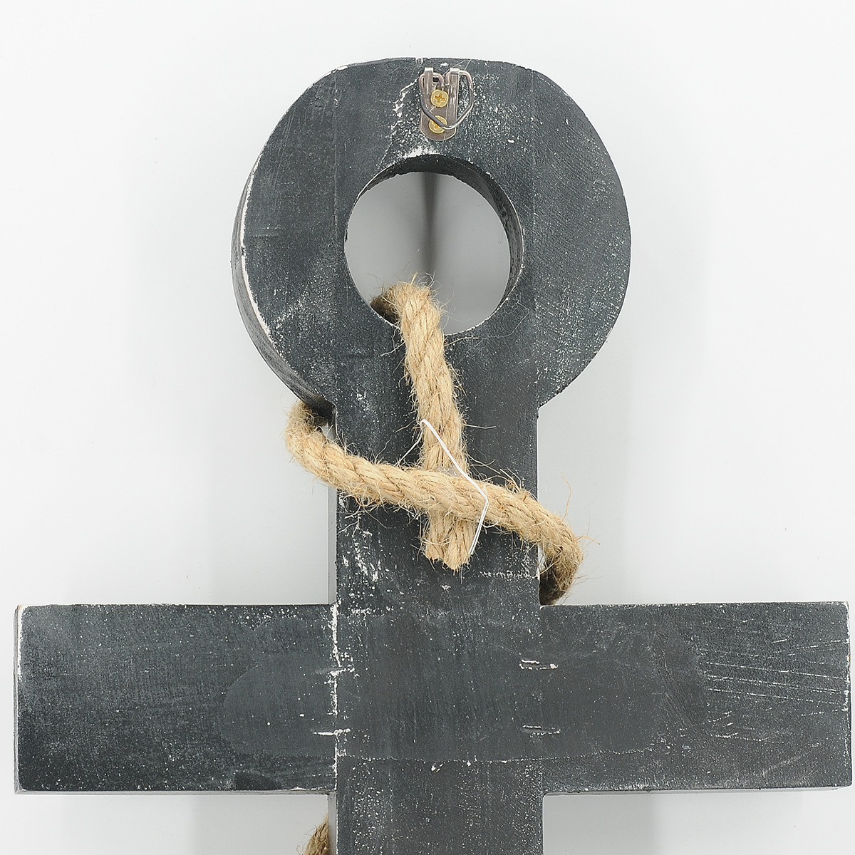 实木船锚 地中海风格装饰 儿童饰品 木制工艺品 影楼道具饰 铁锚