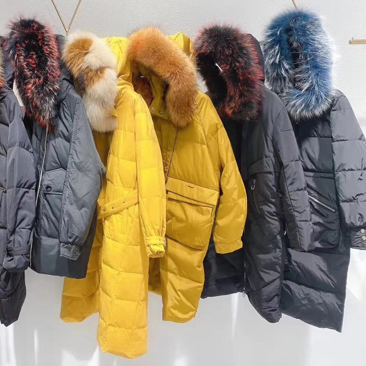 新款羽绒服婕ni熙尾货商场淘宝直播一手货源实体走份品牌折扣女装