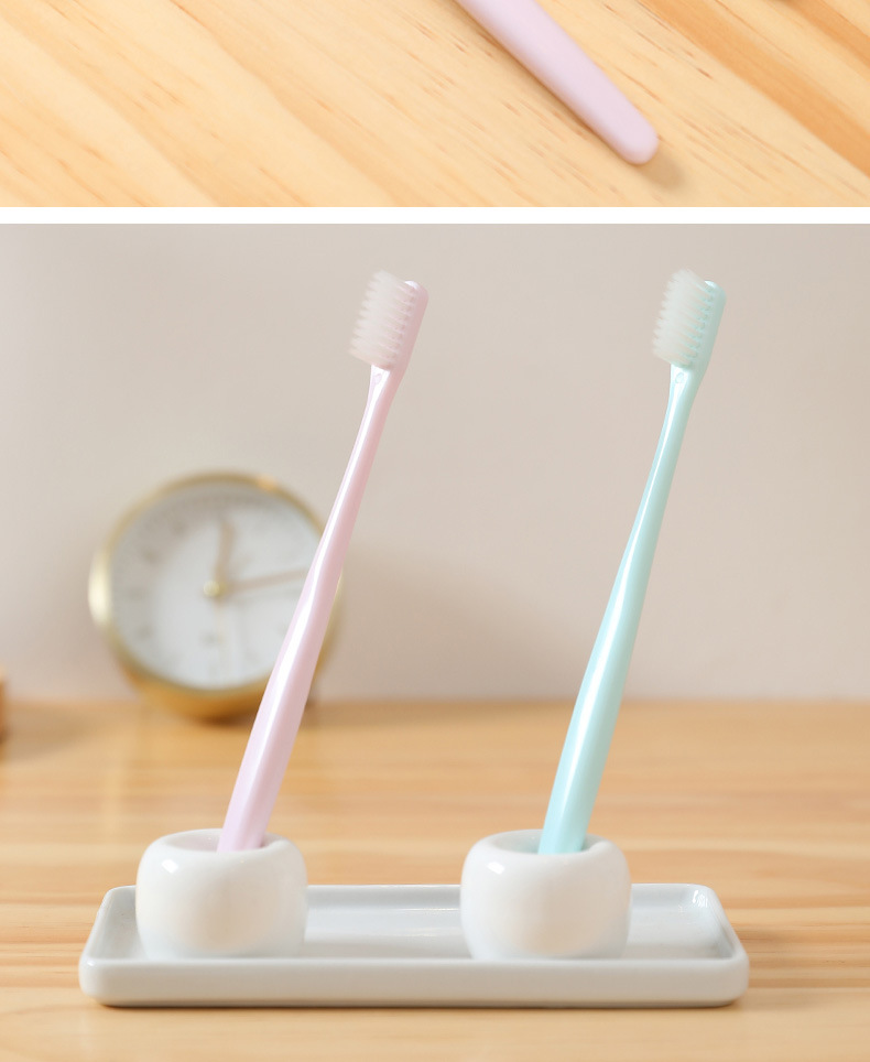 软毛牙刷 成人款男女家用软毛细毛刷 家庭装1盒10支手动牙刷