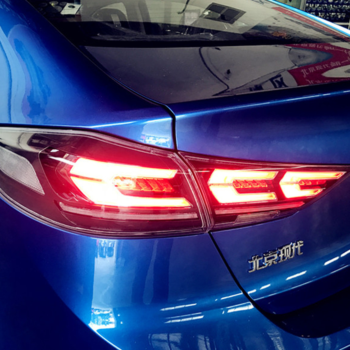 适用于16-19年 现代领动 伊兰特 尾灯 改装刹车灯后雾灯 专车专用