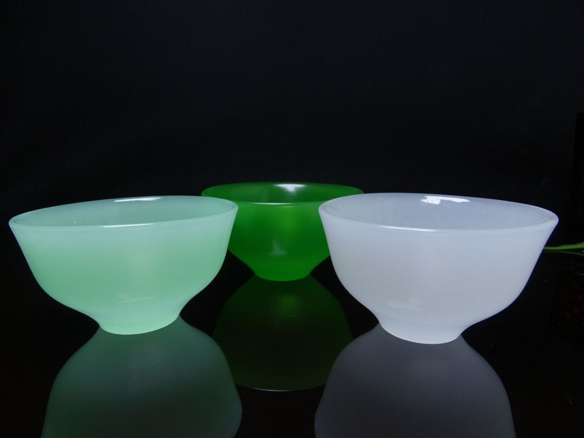 真品碧玉色菠菜绿白玉杯子玉茶碗玉酒杯玉杯茶具茶杯酒具工夫茶