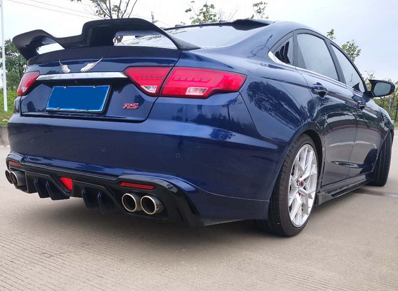 适用2018-2019吉利帝豪gl改装大小包围b款前唇后唇 侧裙 机盖中网