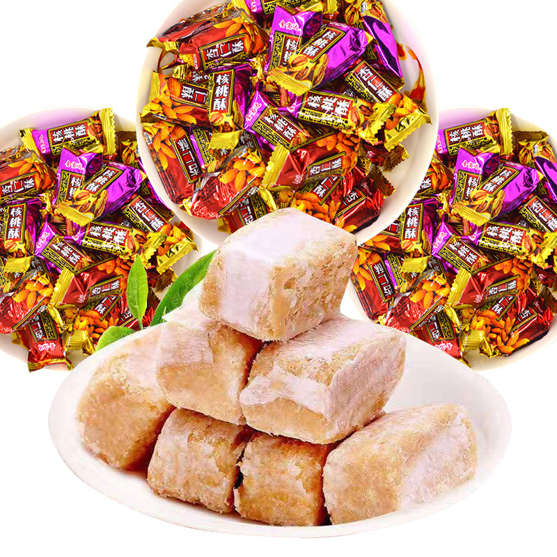 酥心糖老式酥糖花生酥核桃/杏仁喜糖 批发5斤/袋(整箱30斤)