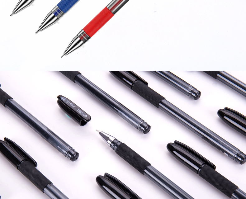 5mm水芯笔碳素笔签字笔学生办公文具用品 12支/盒