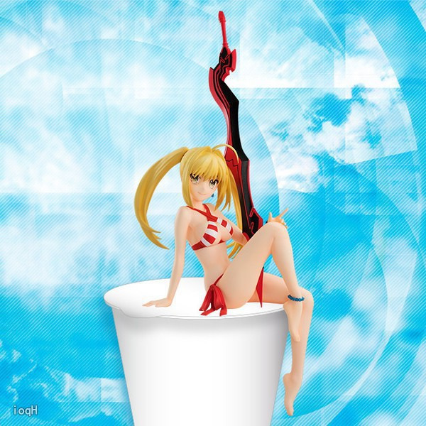 安纳达动漫 fate/grand order 尼禄 双马尾 压杯面 泳装水着手办