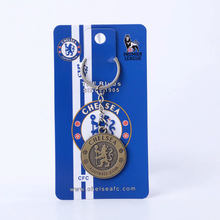 足球纪念品礼品金属队徽挂件切尔西阿森纳皇马热刺青古铜钥匙扣