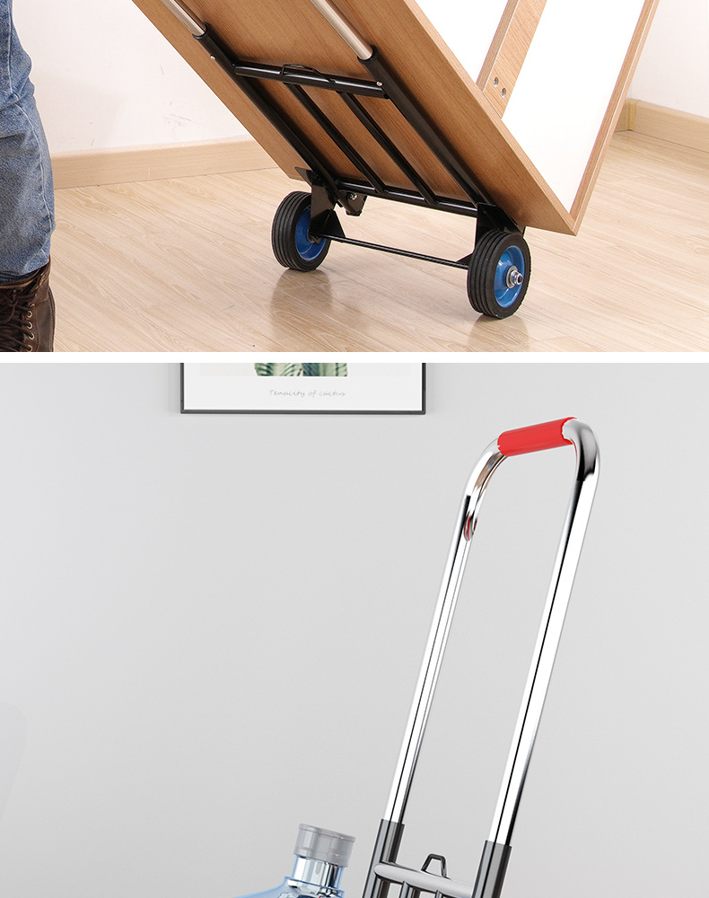 小拉车折叠家用搬运拖车购物买菜摆摊手推车简单轻便携行李拉货车