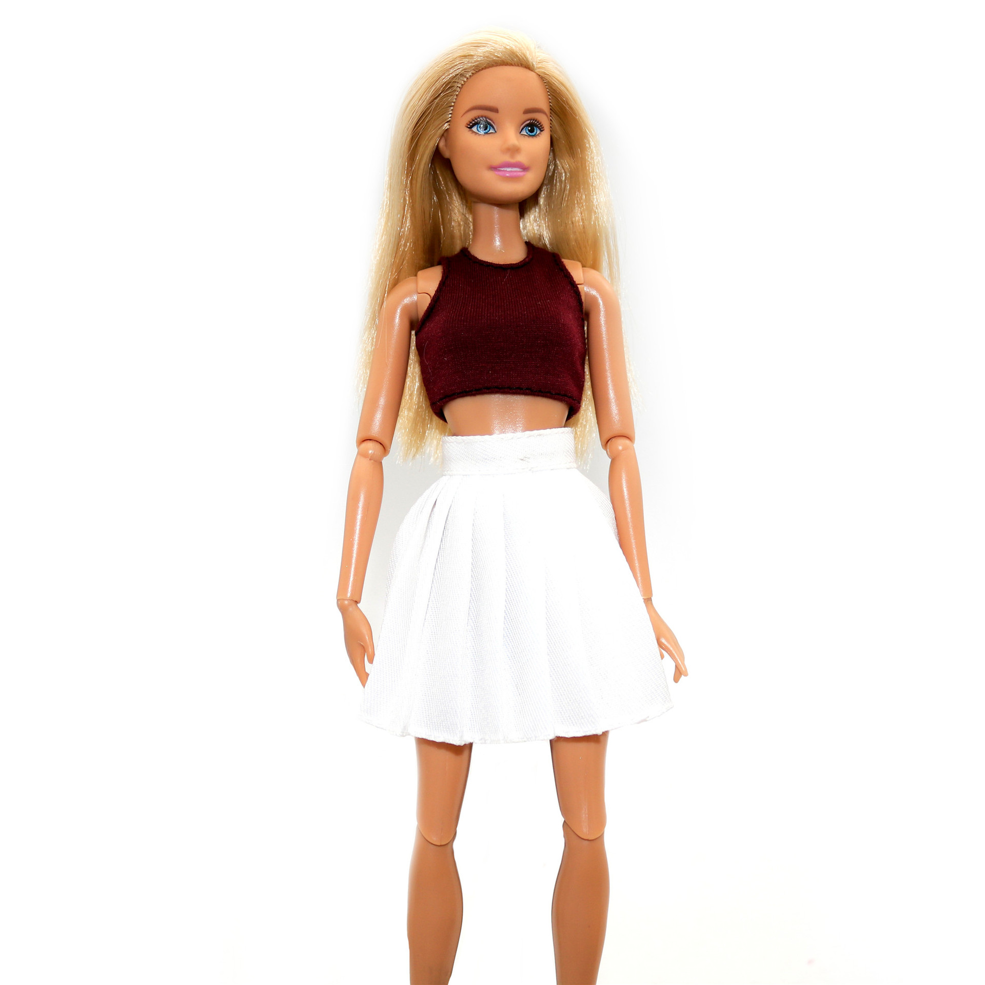 29cm娃娃玩具衣服配件无袖牛仔短裤时尚达人小布frob