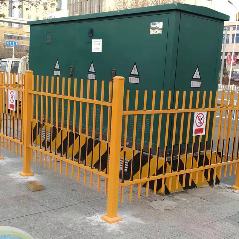 锌钢护栏户外小区学校变压器安全隔离栅栏塑钢工地电力护栏防护棚