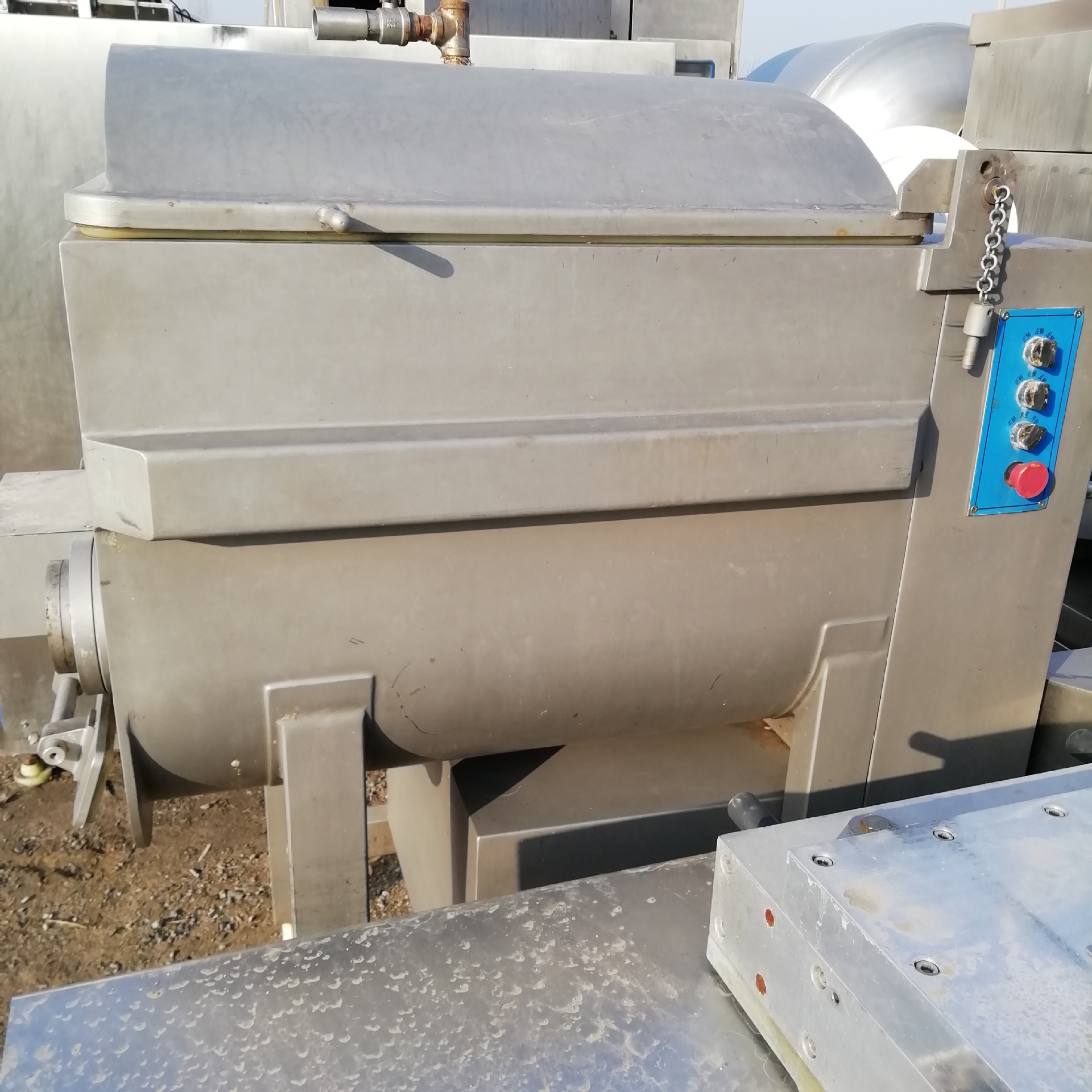 二手拌馅机沈阳吉祥zjb-340搅拌机拌馅机真空拌馅机绞肉机斩拌机