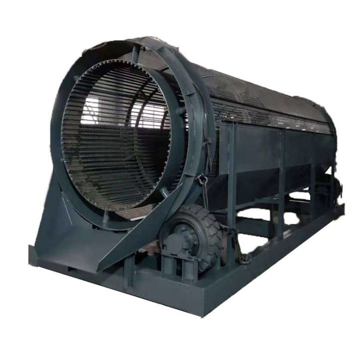 矿用无轴滚筒筛石筛土机 煤矸石转筒筛分机 选矿设备筛分设备