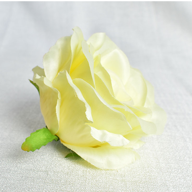 贵妃玫瑰花头 仿真玫瑰花朵 婚礼撒花 服装装饰 花环绢花厂家批发