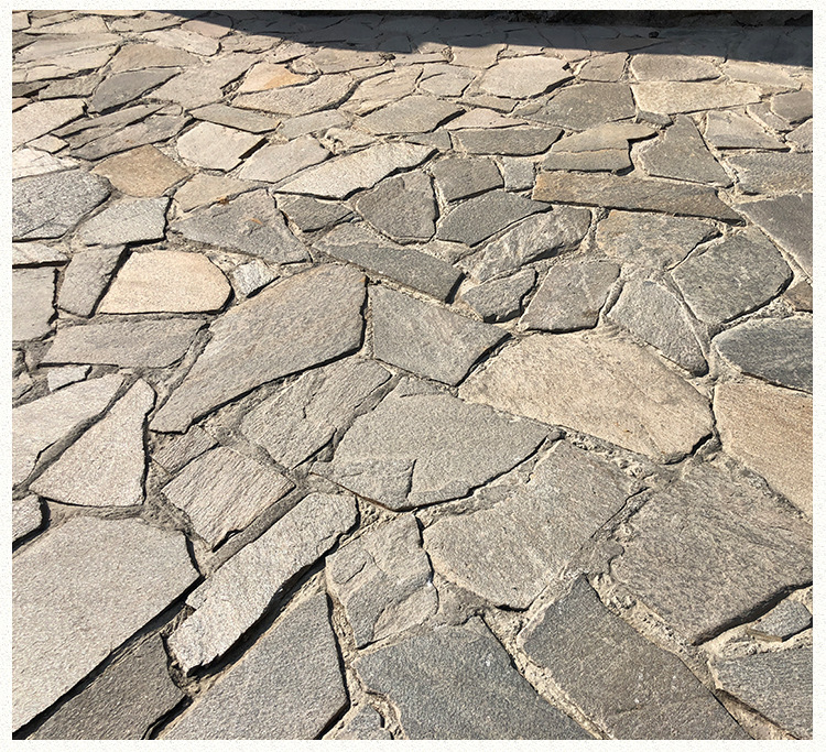 碎拼网贴文化石毛石板 室外青石板冰裂纹 不规则网贴碎拼板岩石