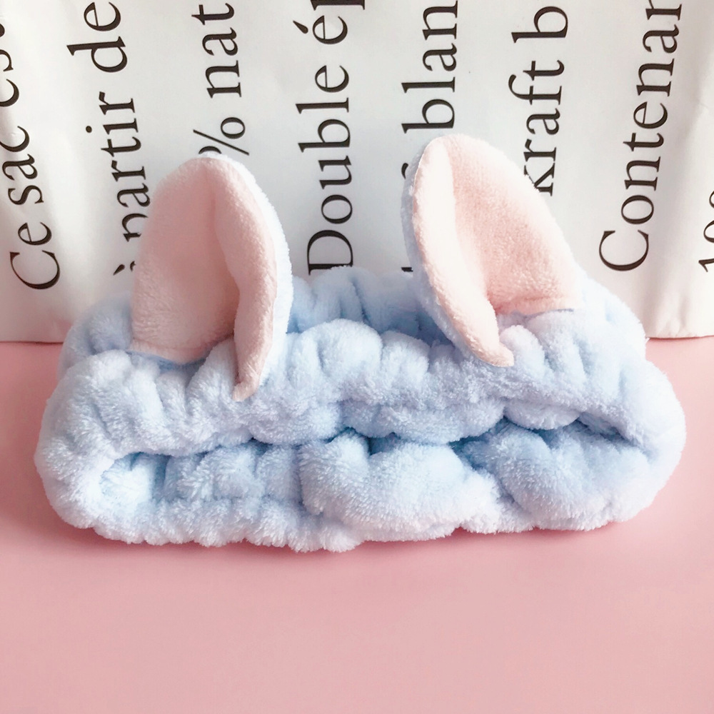 Wholesale Japan and South Korea Cute Stereo Cat Ears Headband Face Wash Headband Makeup Remover Face Wash Hair Cover