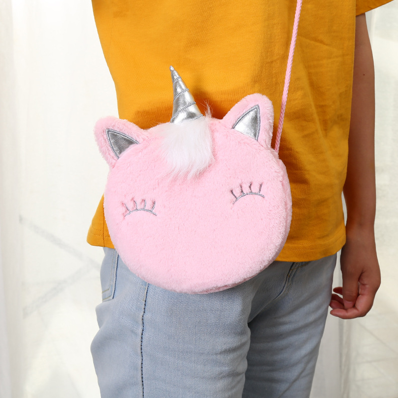 Children's Cartoon Cute Unicorn One Shoulder Crossbody Bag