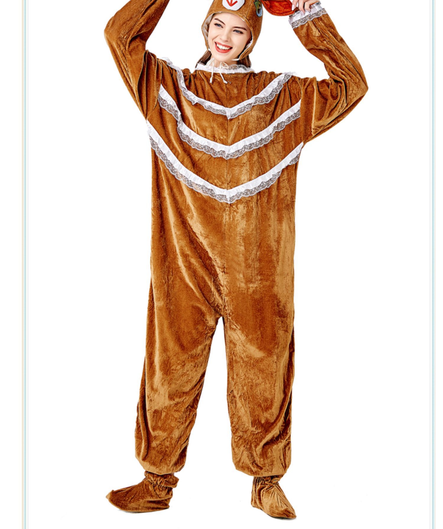 cosplay000乐园巡游表演服 麋鹿连体衣 动物服 派对演出服男女