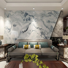 北欧仿大理石纹客厅电视背景墙3d壁纸现代简约几何造型5d墙布壁画