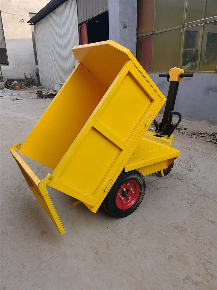 厂家直销工地电动小推车 电动翻斗车拉砖车 工程三轮电动翻斗车