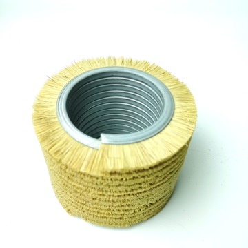 供应火山灰弹簧刷剑麻弹簧刷螺旋式防静电刷辊外绕抛光清洁刷