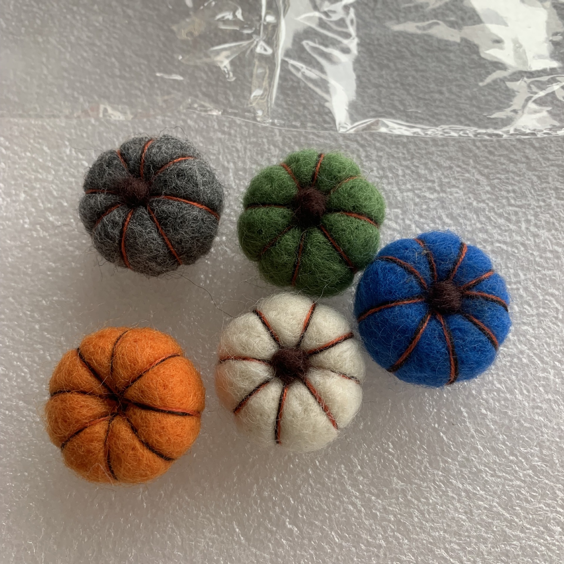 厂家直销南瓜羊毛毡儿童发饰头饰配件手工diy成品戳戳乐饰品挂件