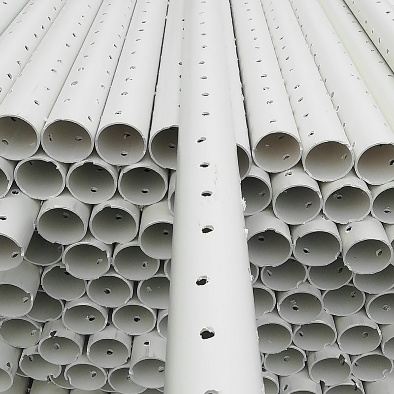 厂家供应pvc打孔管透水园林渗水管 绿化用打孔硬式透水花管