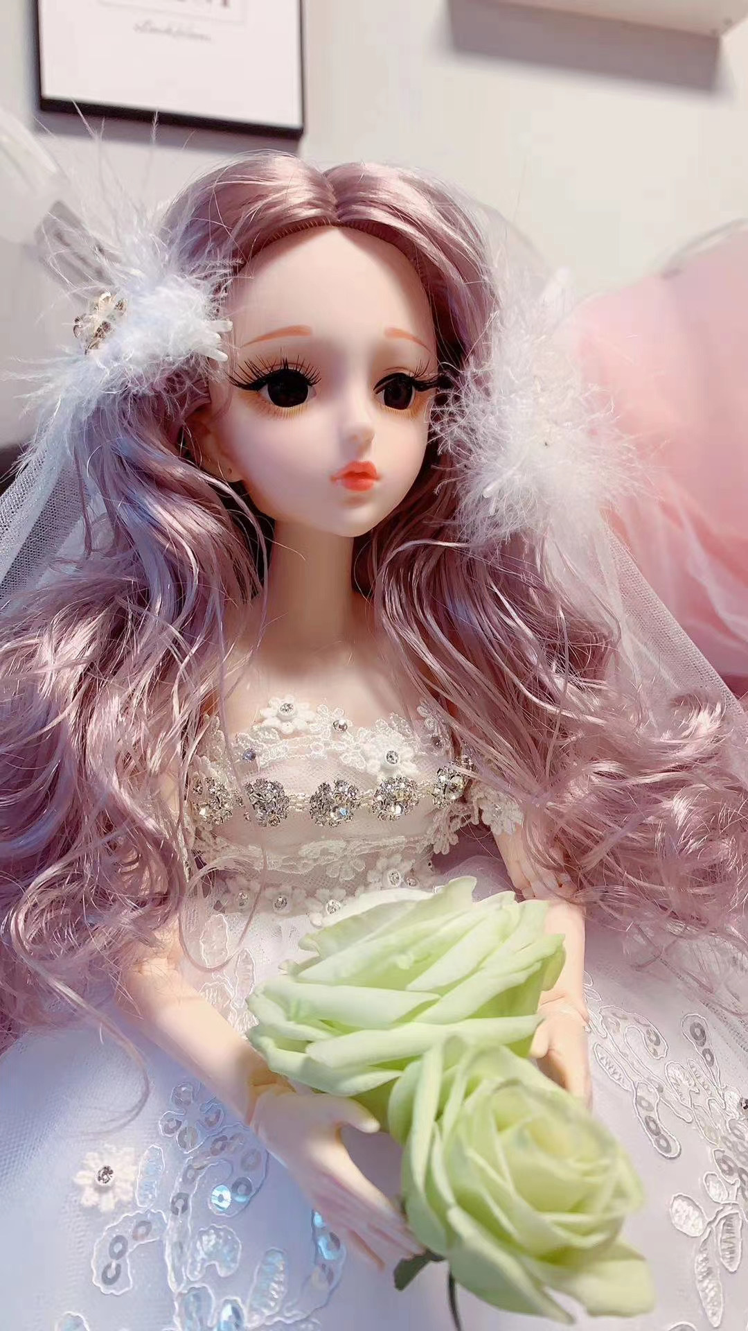 75公分大 芭芘洋娃娃仿真公主套装裙女孩生日礼物玩具件圣诞国庆