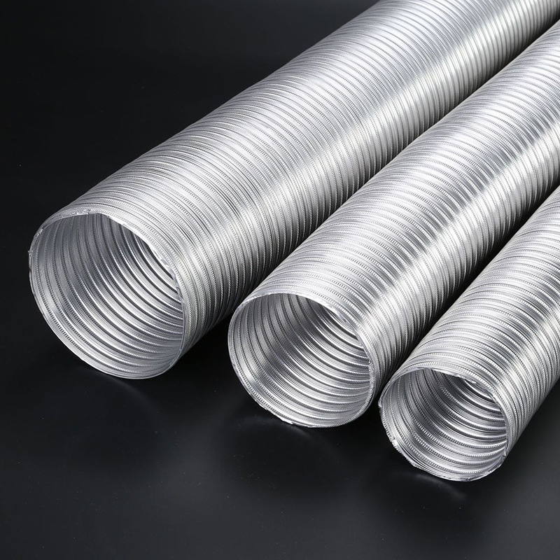 定制铝波纹管80mm铝制波纹伸缩管铝抽油烟机管热水器管可订制