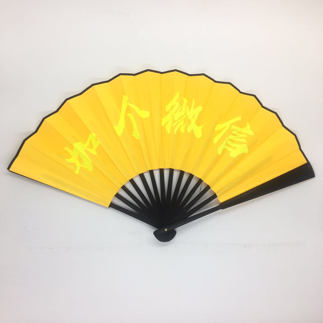 发光蹦迪扇子折扇中国风酒吧网红夜光荧光绢布蹦迪装备男女扇