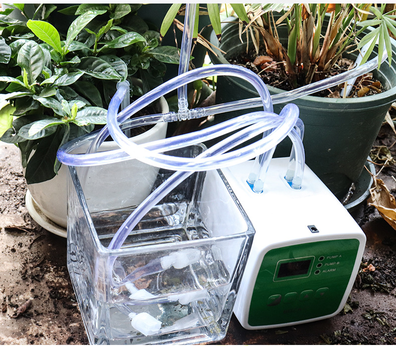 太阳能双泵智能自动 浇花器 懒人出差定时浇水阳台花园盆栽浇水器
