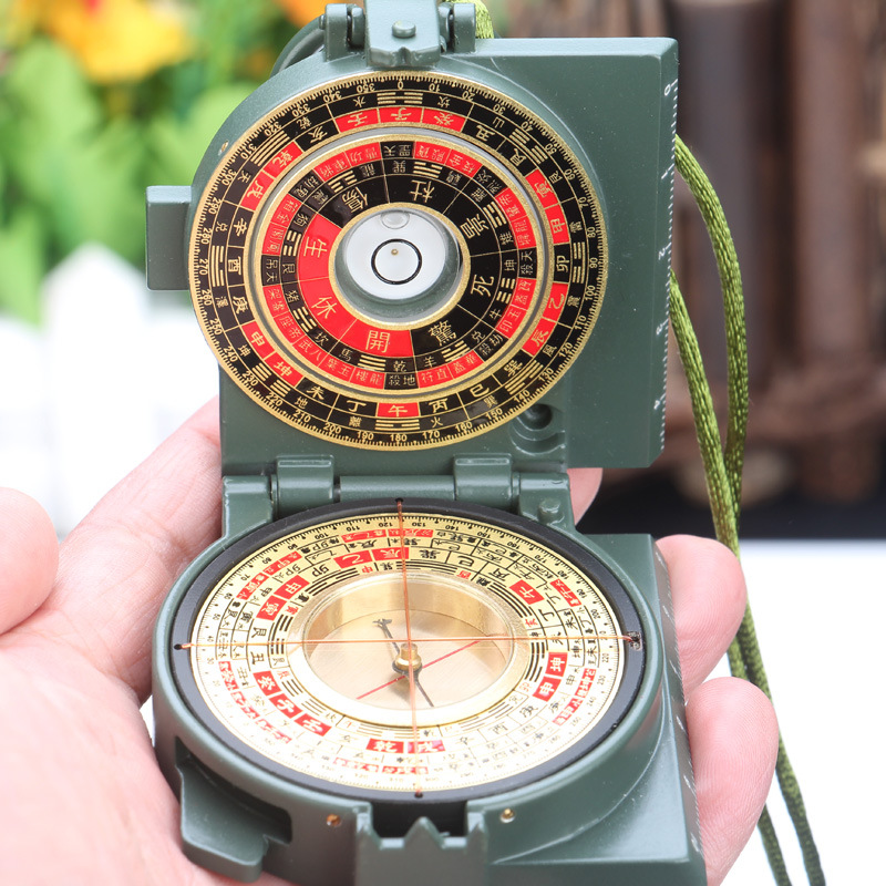 尚缘厂家供应盗墓笔记同款寻龙尺寻龙决指南针十字激光罗盘1848