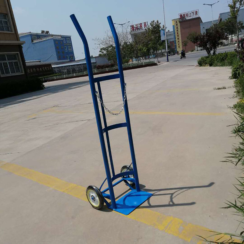 厂家供应氧气瓶手推车 乙炔气瓶推车 二氧化碳氮氩气瓶车搬运车