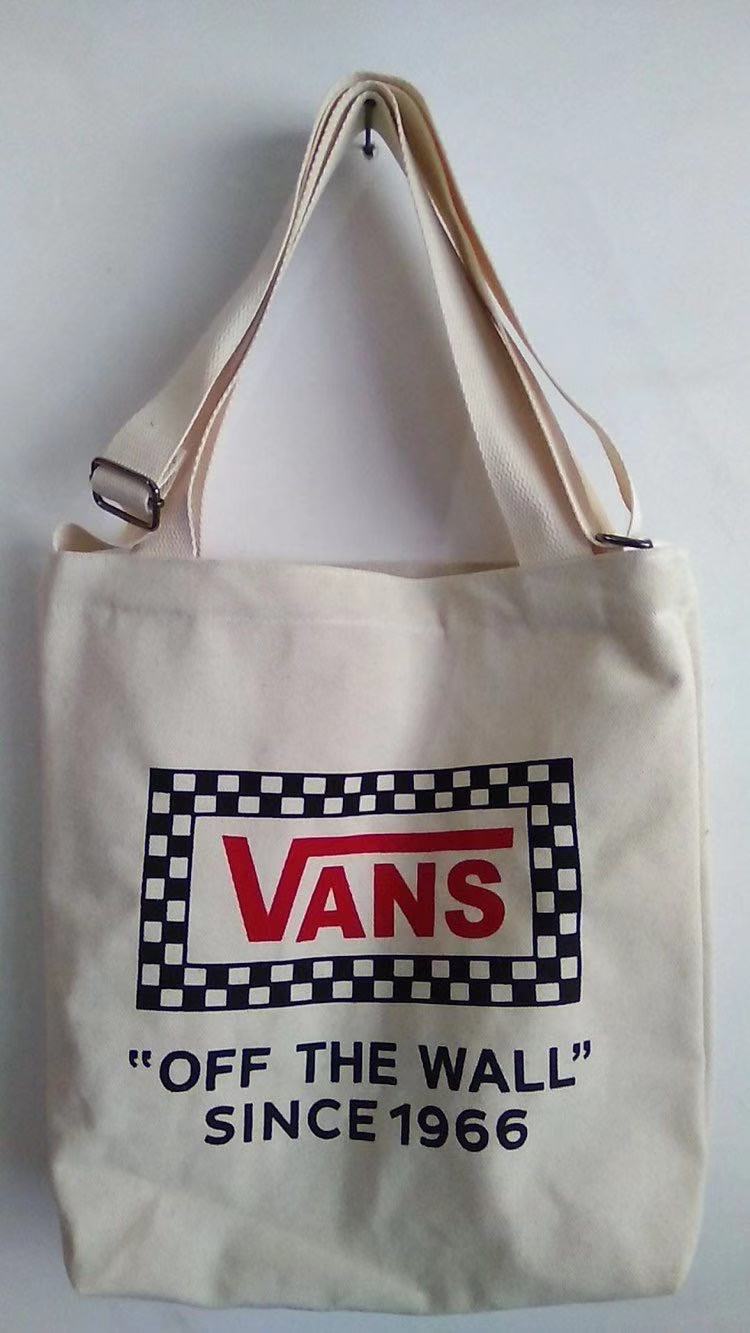 vans万斯日本杂志包经典棋盘格手拎包帆布斜挎包学生包托特