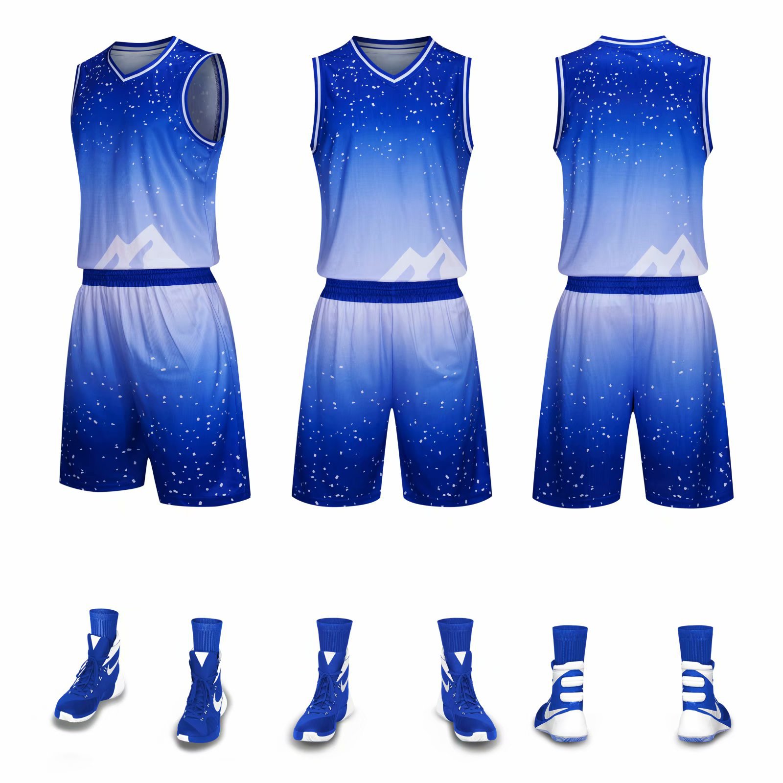 数码印花篮球服新款全身印篮球衣定制学生比赛球服训练服印字背心