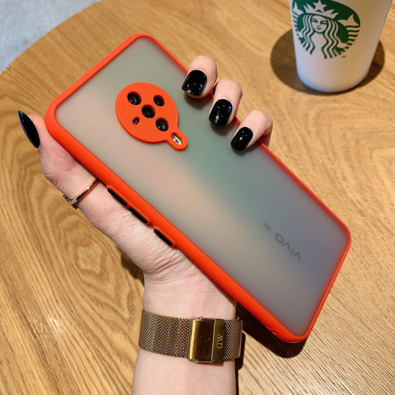 vivos5手机壳s6磨砂硬壳肤感撞色护眼精孔防摔全包保护套超薄男女