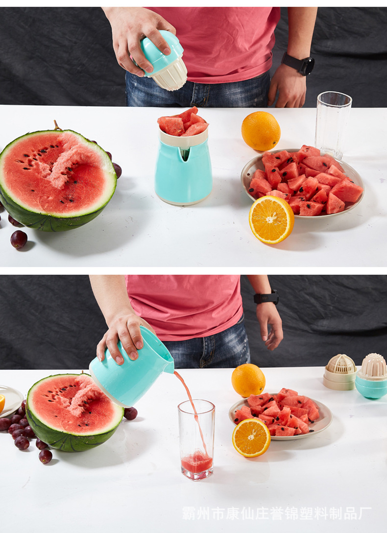 榨汁杯 迷你手动橙汁杯 榨柠檬机 便携式果汁榨杯菠萝汁水杯