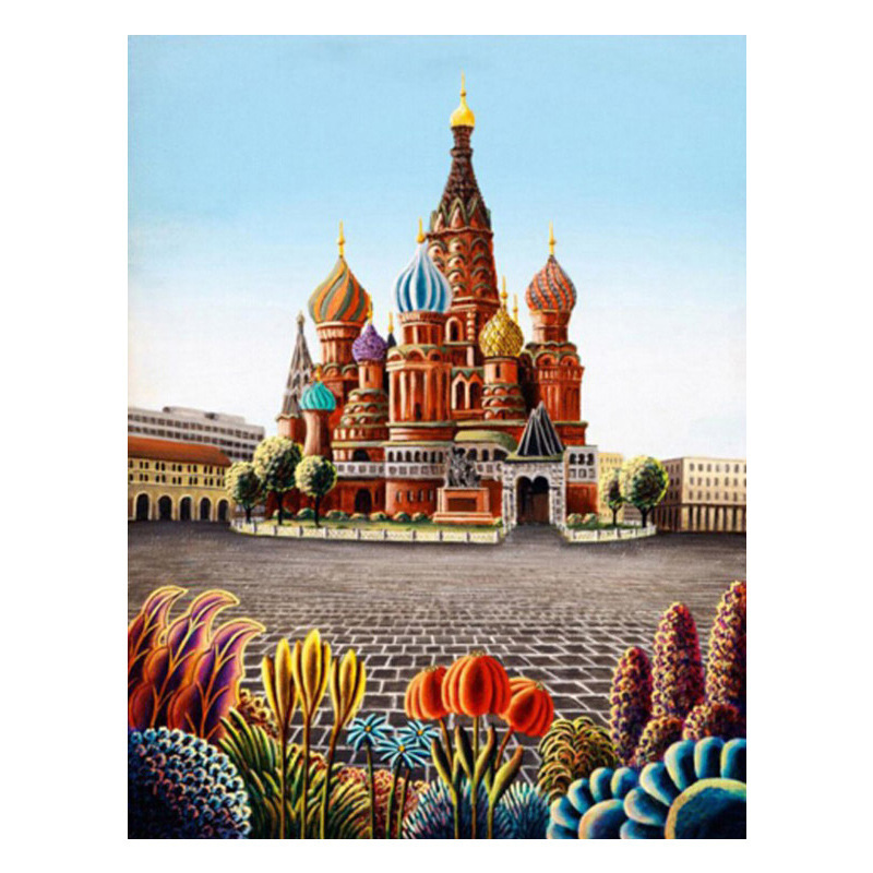 钻石画diy 城堡 2.8尖顶圆满钻绣 客厅装饰 新款图片厂家定做