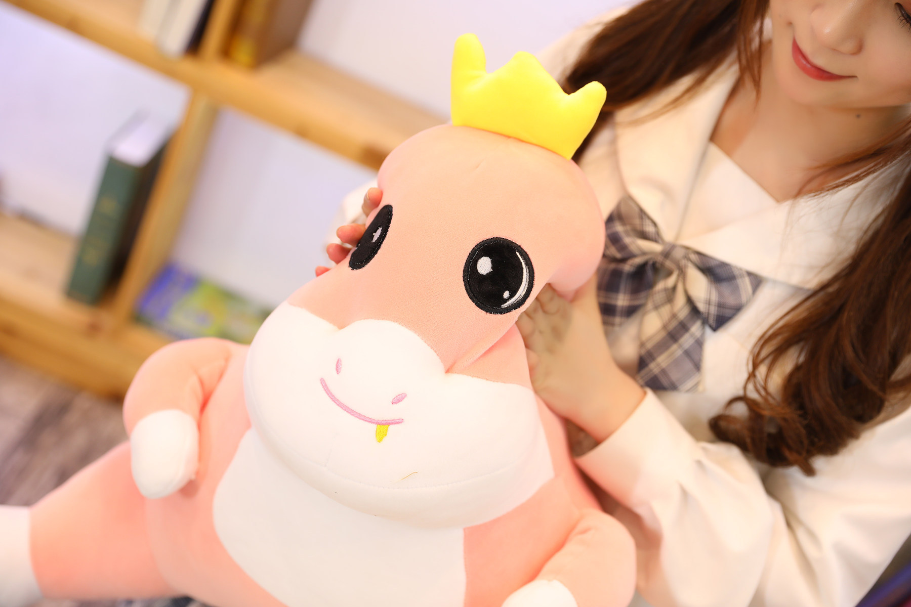 来图定制公仔抱枕 恐龙莱阳狮子靠枕靠垫腰靠 车载毛绒玩偶玩具