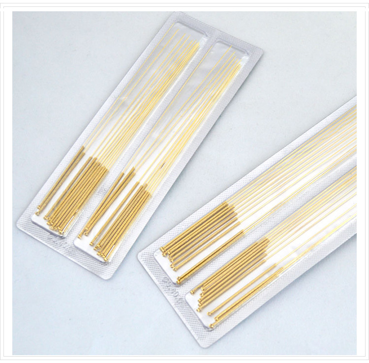 正品天协针灸针全镀金针灸针 毫针旱针 中医针灸针具金针20支单价