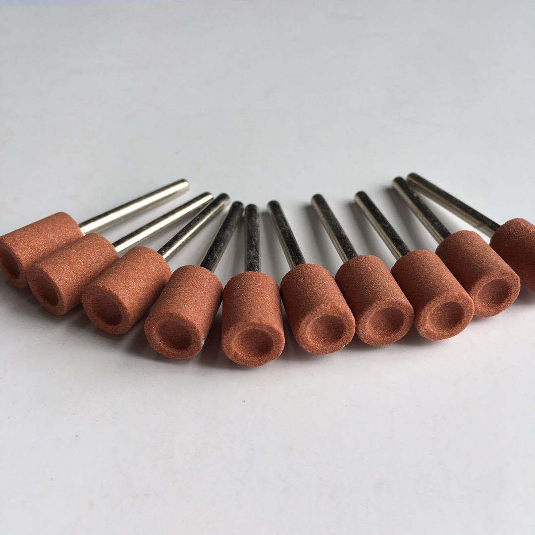 园柱电磨头3mm 打磨机砂石头口腔材料沙石磨头发打磨抛光去皮雕刻