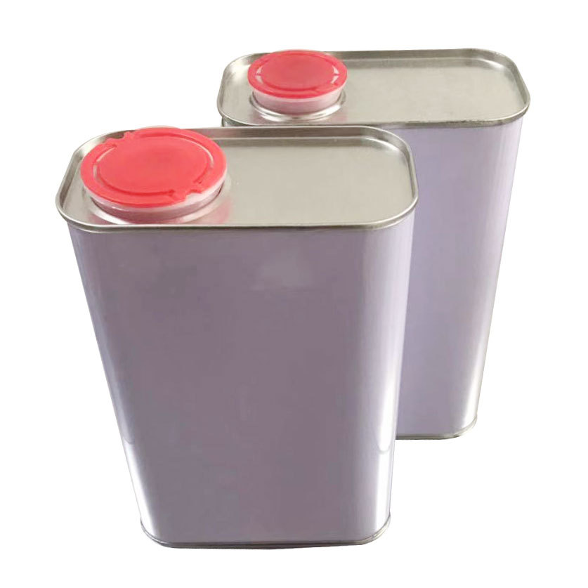 彩印1l方罐机油罐 马口铁罐厂家直销可加工定制 油漆罐 1l铁罐