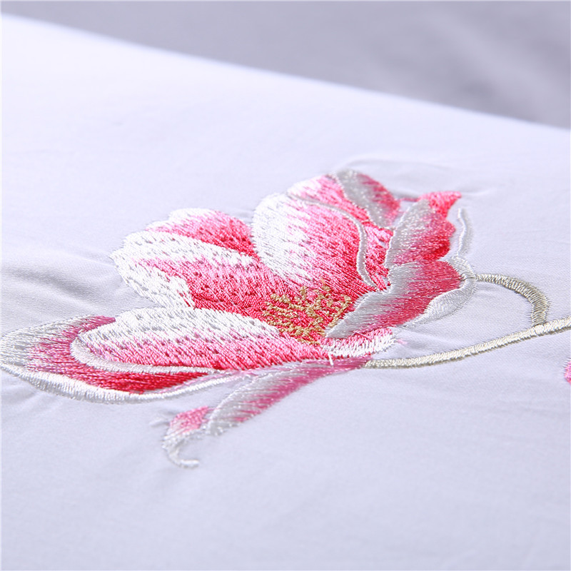 厂家直销枕头枕芯纯棉羽丝绒刺绣枕可水洗酒店宾馆单人枕批发定制