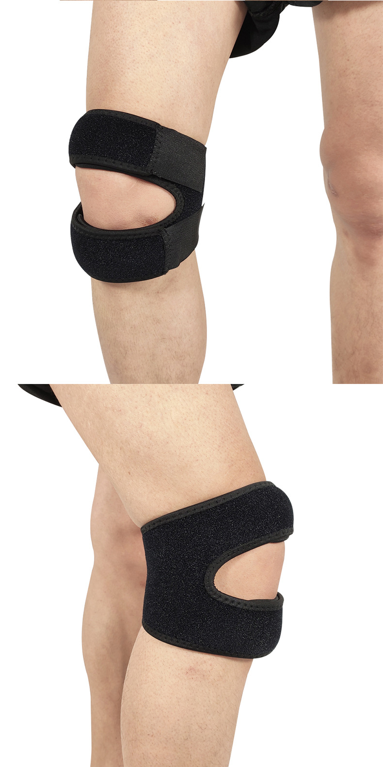 批发户外运动护髌骨带 透气硅胶绑带护膝 篮球骑行护髌骨护膝护具