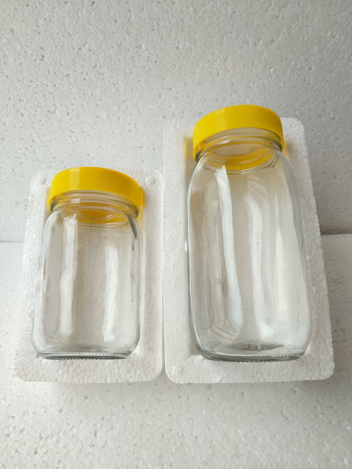 批发圆形蜂蜜瓶空瓶1斤装蜂蜜玻璃瓶1000g八角密封瓶酱菜玻璃瓶罐