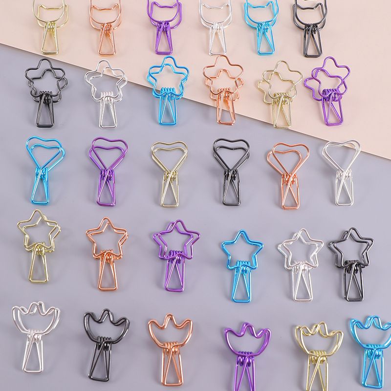 86成交6696件复古原木便签夹子简约可爱照片夹办公留言夹创意桌面装饰