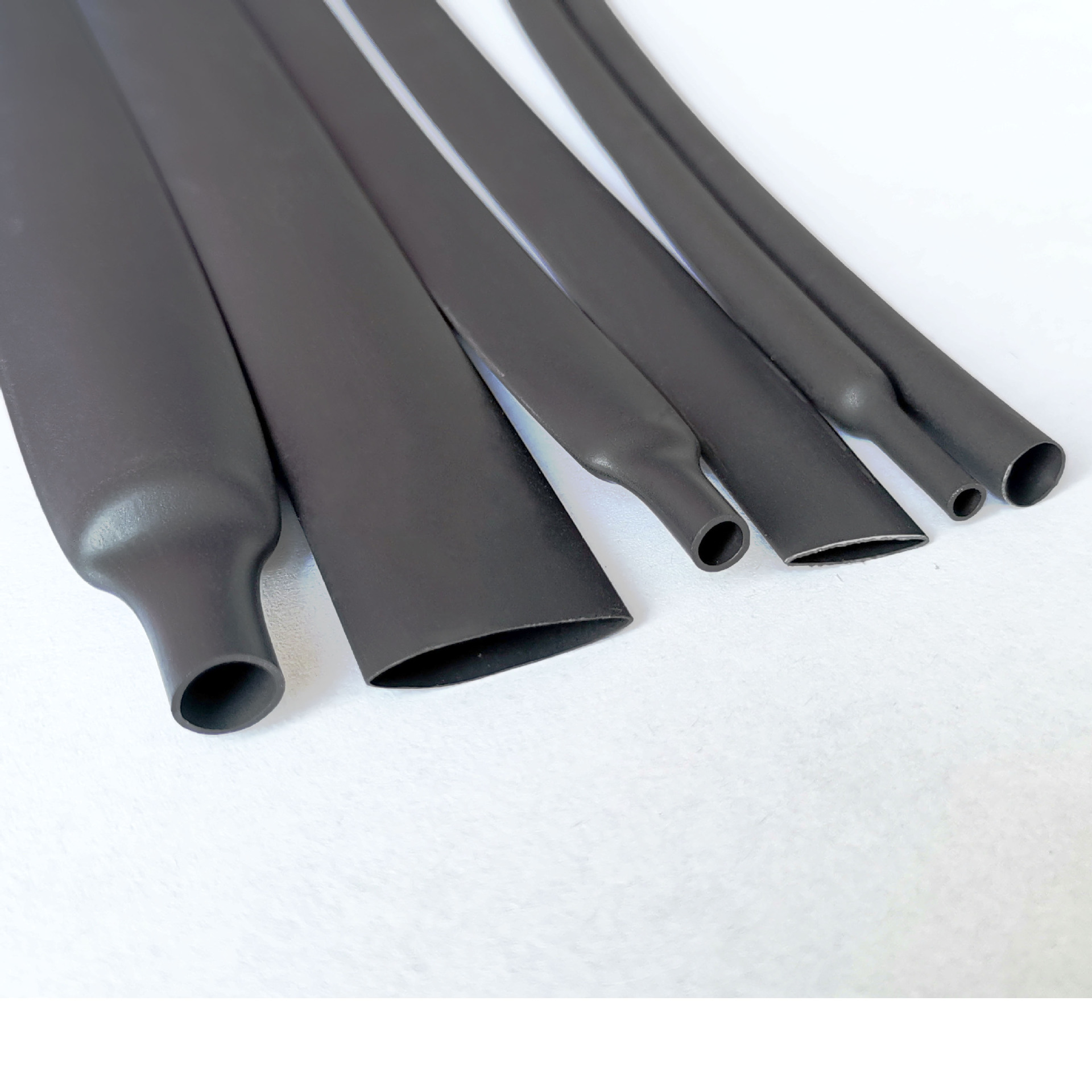 热缩管黑色2倍收缩 无卤阻燃环保 热缩管厂家 柔软电线绝缘套管