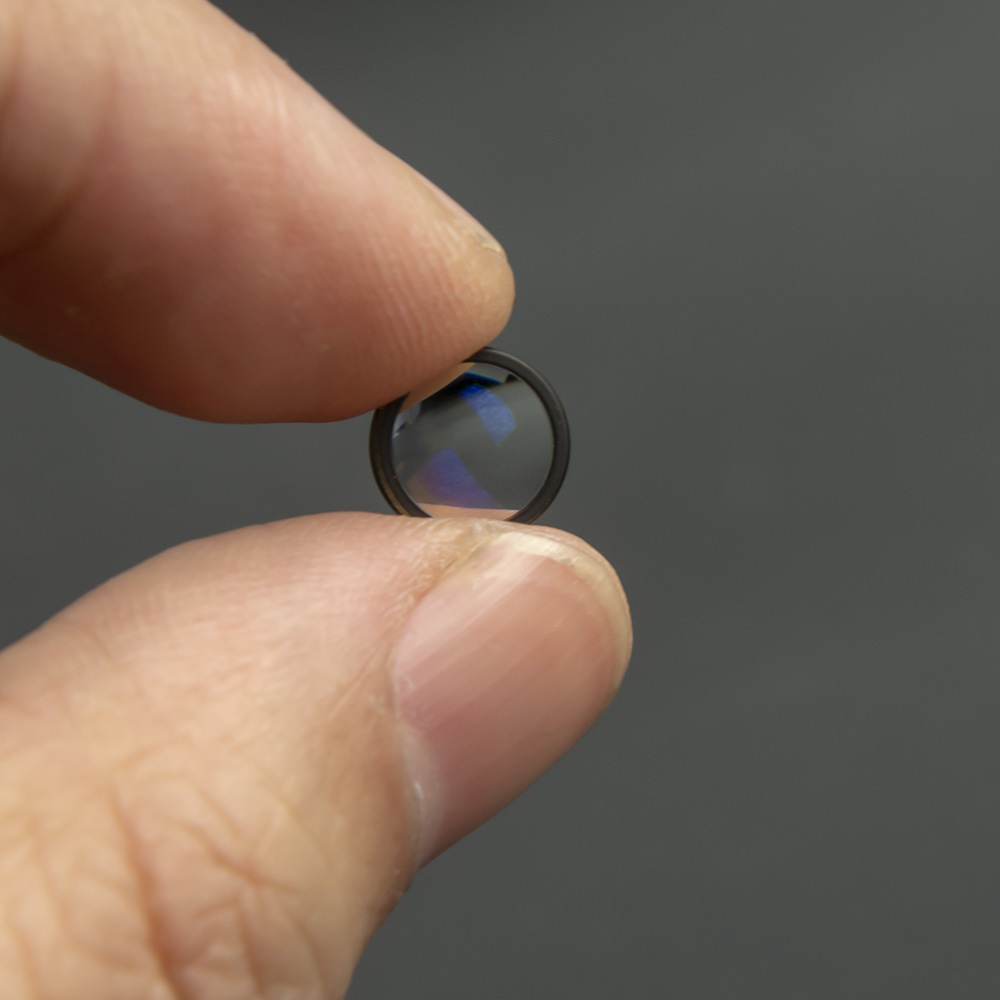 设计定制凹透镜涂黑镀膜光学玻璃镜片镜头投影仪镜片消杂光透镜