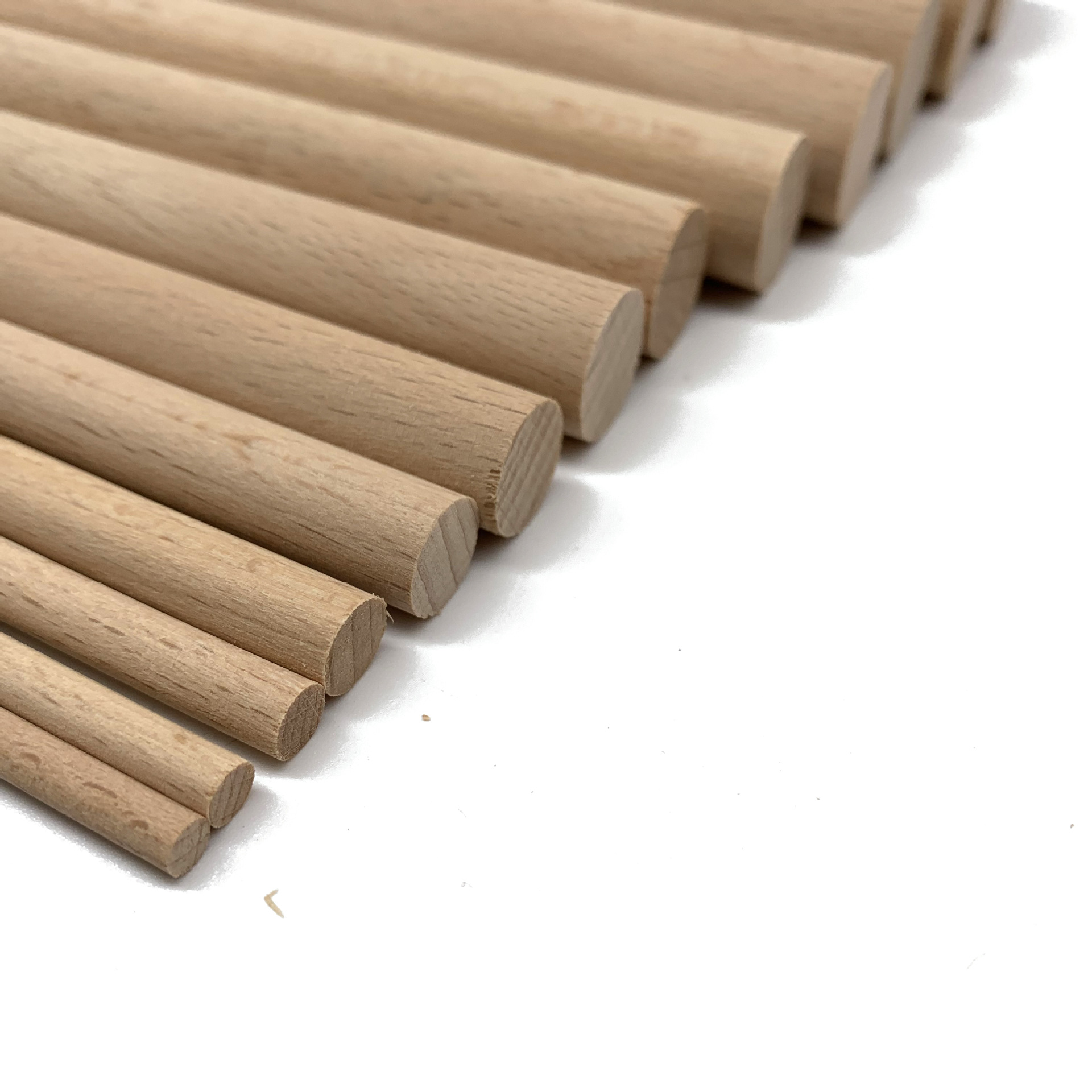 厂家批发 榉木圆木棒 实心圆木棍 圆木条木棍 木质圆条瑜伽棍定制